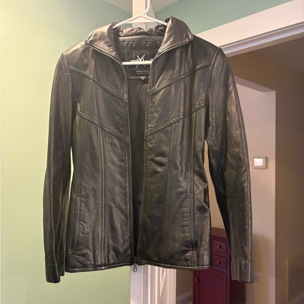 Wilsons Leather Dark Leather Jacket